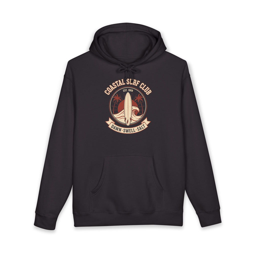 Coastal Surf Club Heavyweight Hoodie – Vintage 1968 Crest