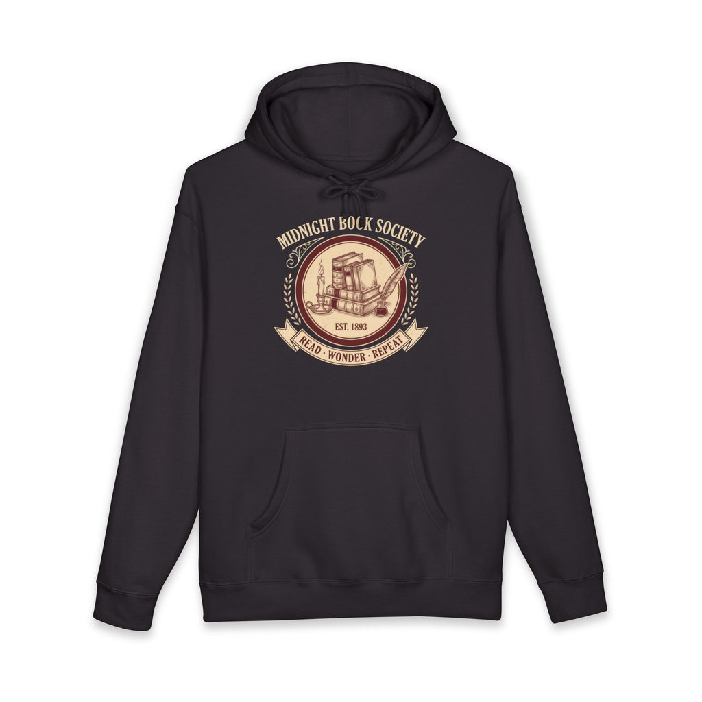 Midnight Book Society Heavyweight Hoodie – Vintage 1893 Crest