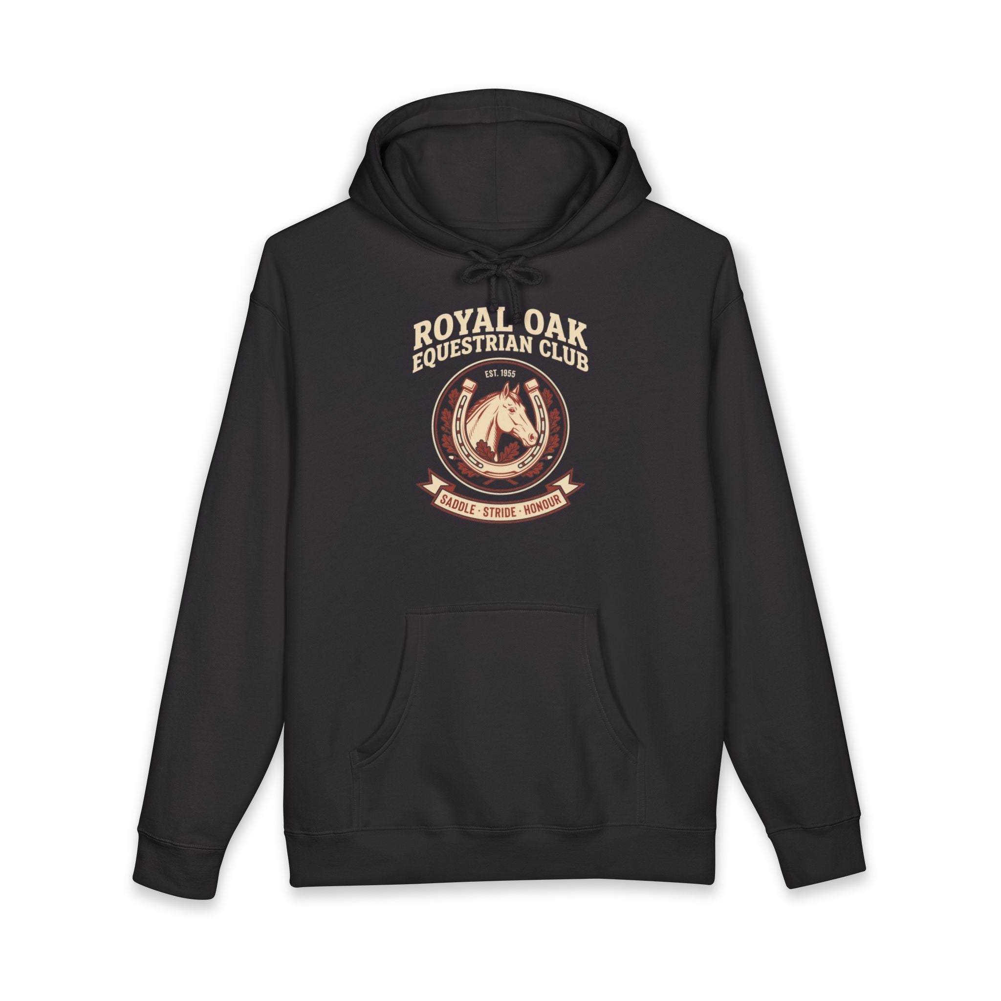 Royal Oak Equestrian Club Heavyweight Hoodie – Vintage 1955 Crest