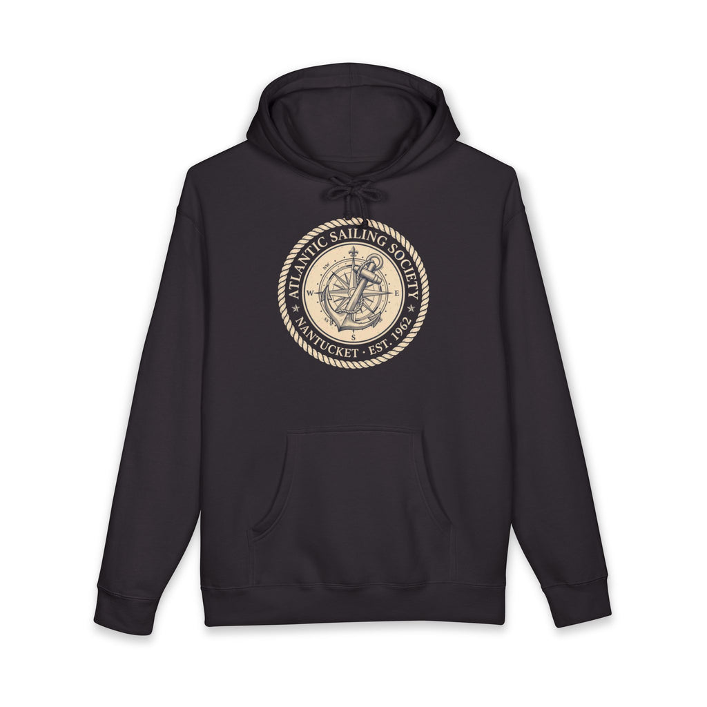 Atlantic Sailing Society Heavyweight Hoodie – Vintage 1962 Nantucket Crest
