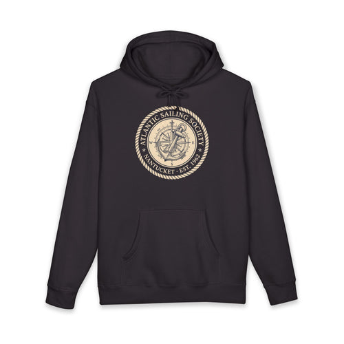 Atlantic Sailing Society Heavyweight Hoodie – Vintage 1962 Nantucket Crest