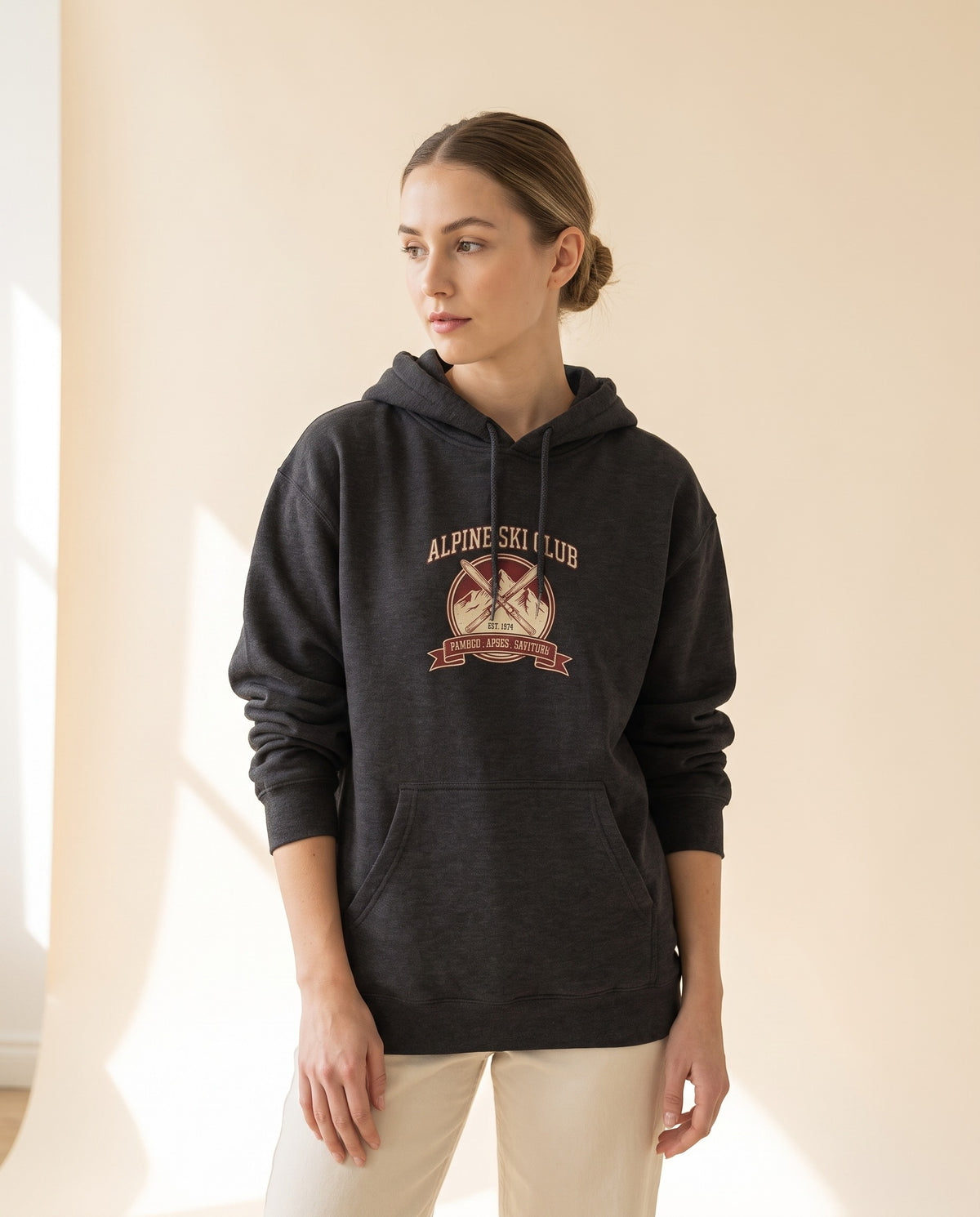 Alpine Ski Club Heavyweight Hoodie – Vintage 1974 Crest