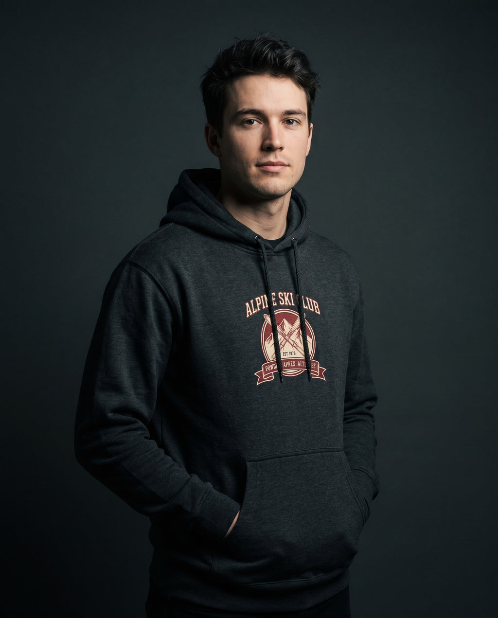 Alpine Ski Club Heavyweight Hoodie – Vintage 1974 Crest