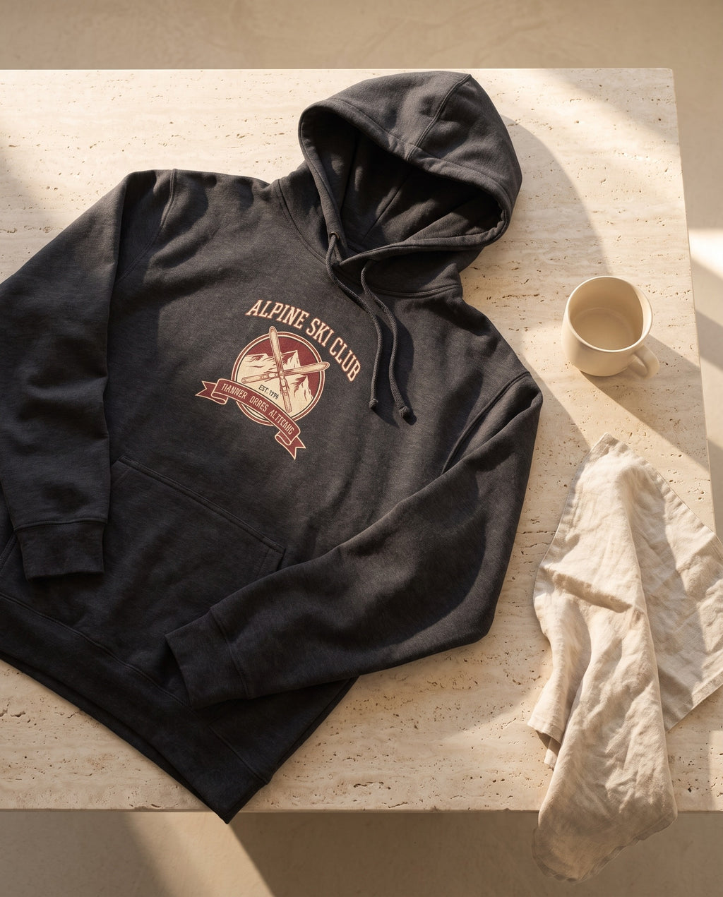 Alpine Ski Club Heavyweight Hoodie – Vintage 1974 Crest