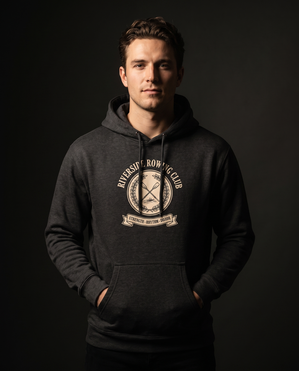 Riverside Rowing Club Heavyweight Hoodie – Vintage 1932 Crest
