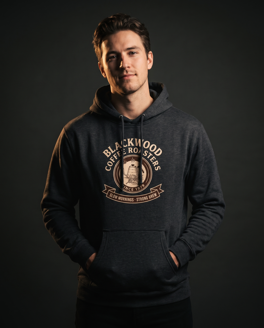 Blackwood Coffee Roasters Heavyweight Hoodie – Vintage 1979 Roastery Crest