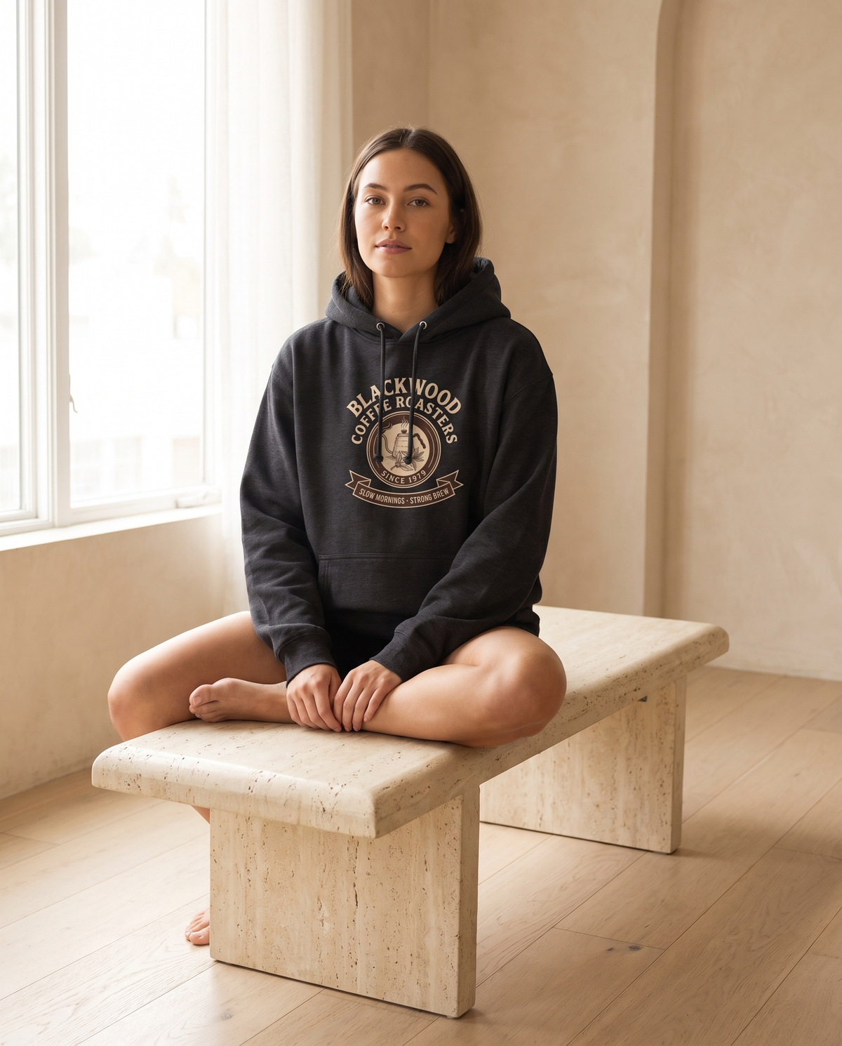 Blackwood Coffee Roasters Heavyweight Hoodie – Vintage 1979 Roastery Crest
