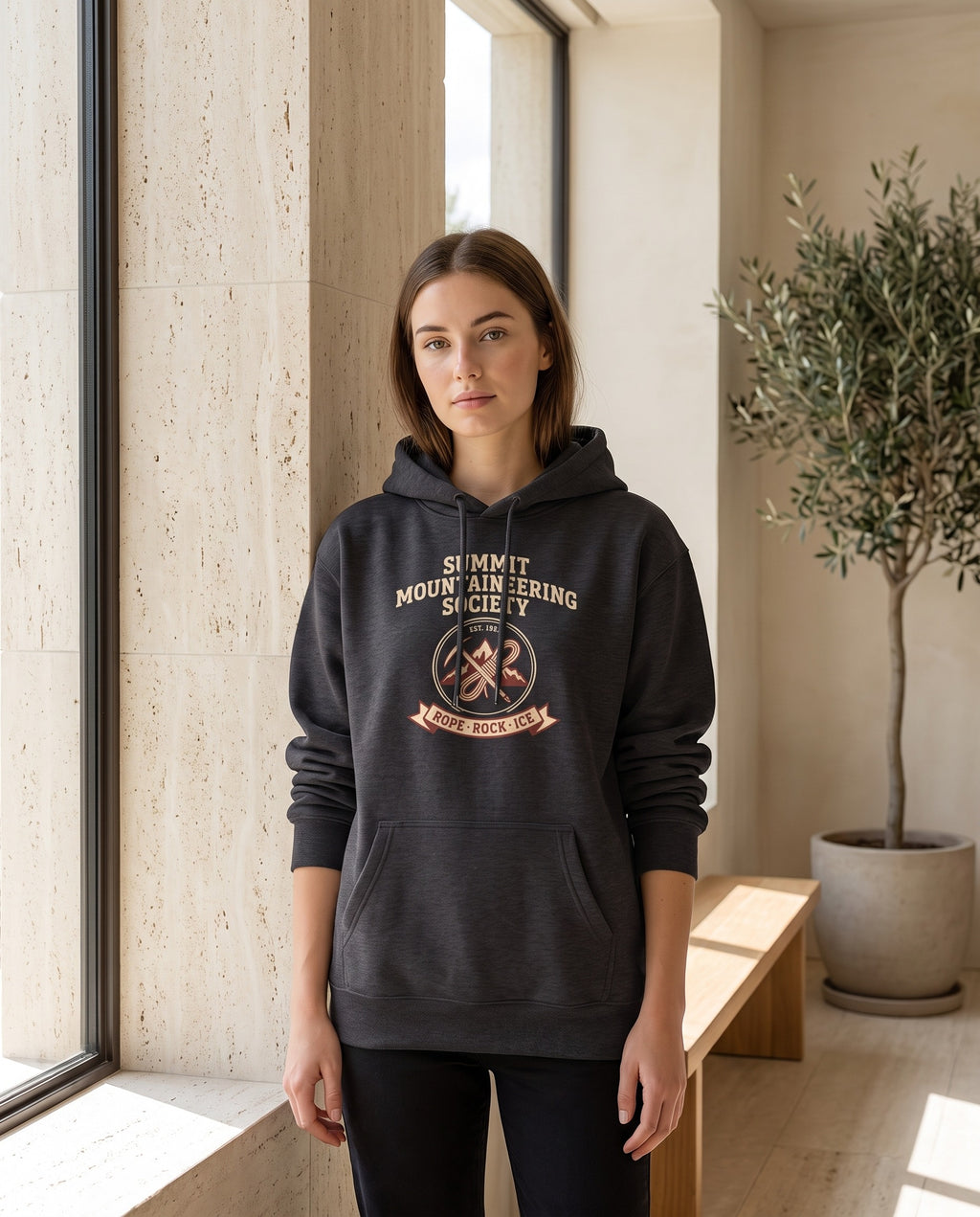 Summit Mountaineering Society Heavyweight Hoodie – Vintage 1931 Crest