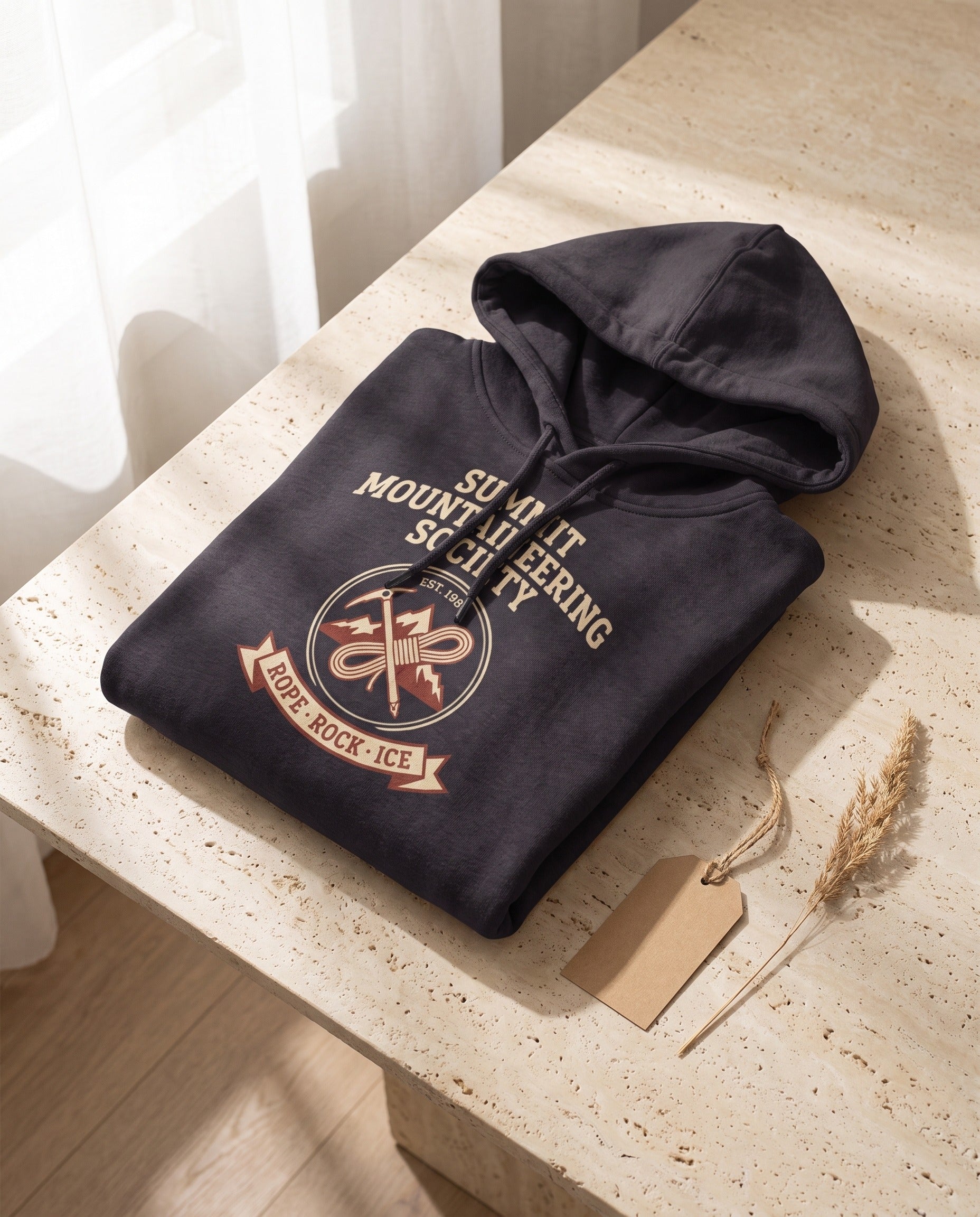 Summit Mountaineering Society Heavyweight Hoodie – Vintage 1931 Crest