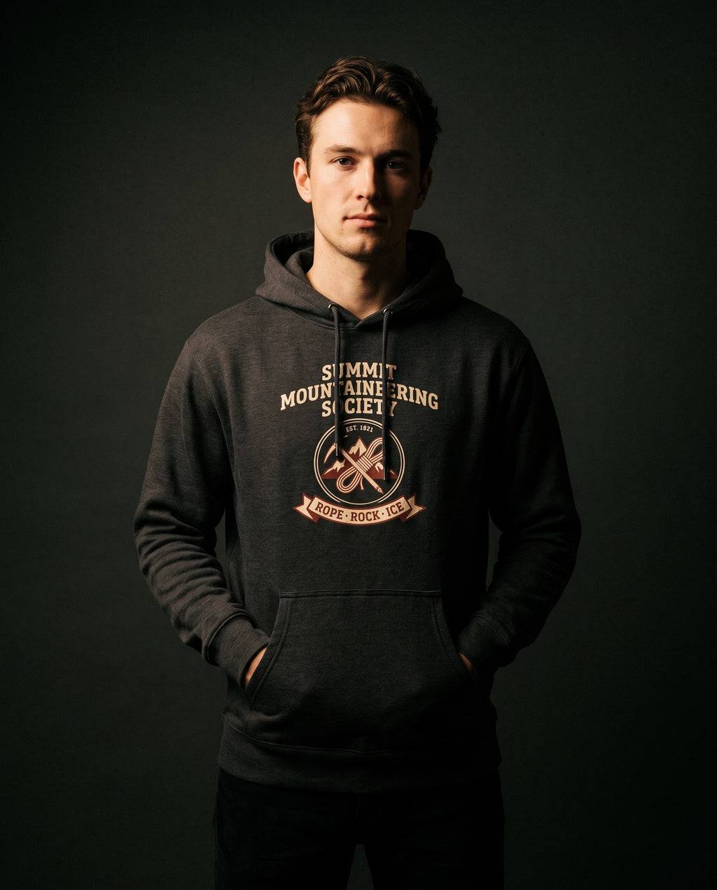 Summit Mountaineering Society Heavyweight Hoodie – Vintage 1931 Crest