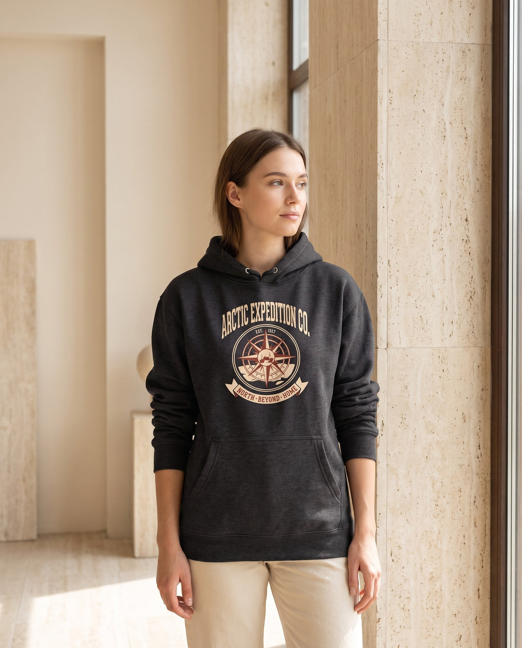 Arctic Expedition Co. Heavyweight Hoodie – Vintage 1927 Crest