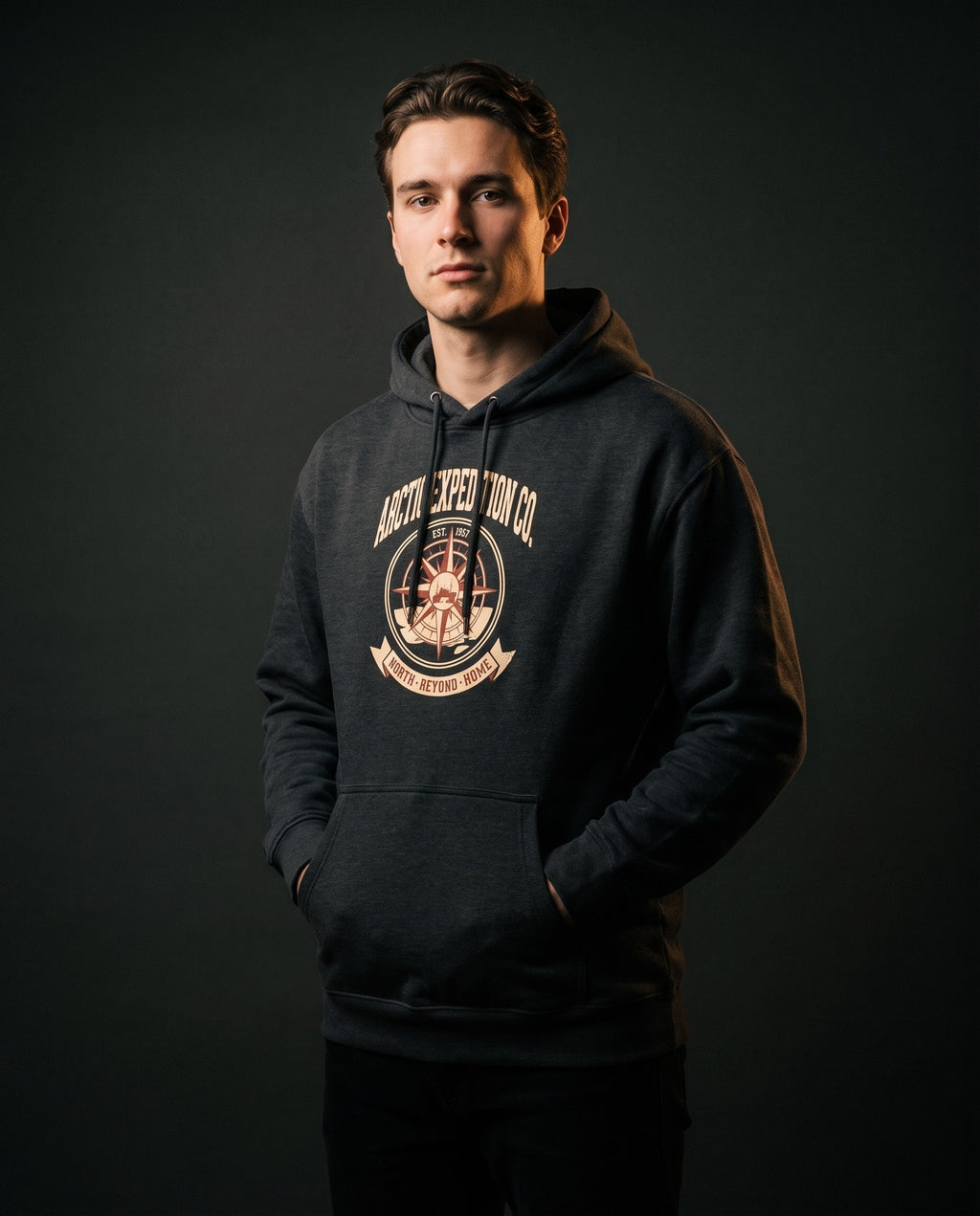 Arctic Expedition Co. Heavyweight Hoodie – Vintage 1927 Crest
