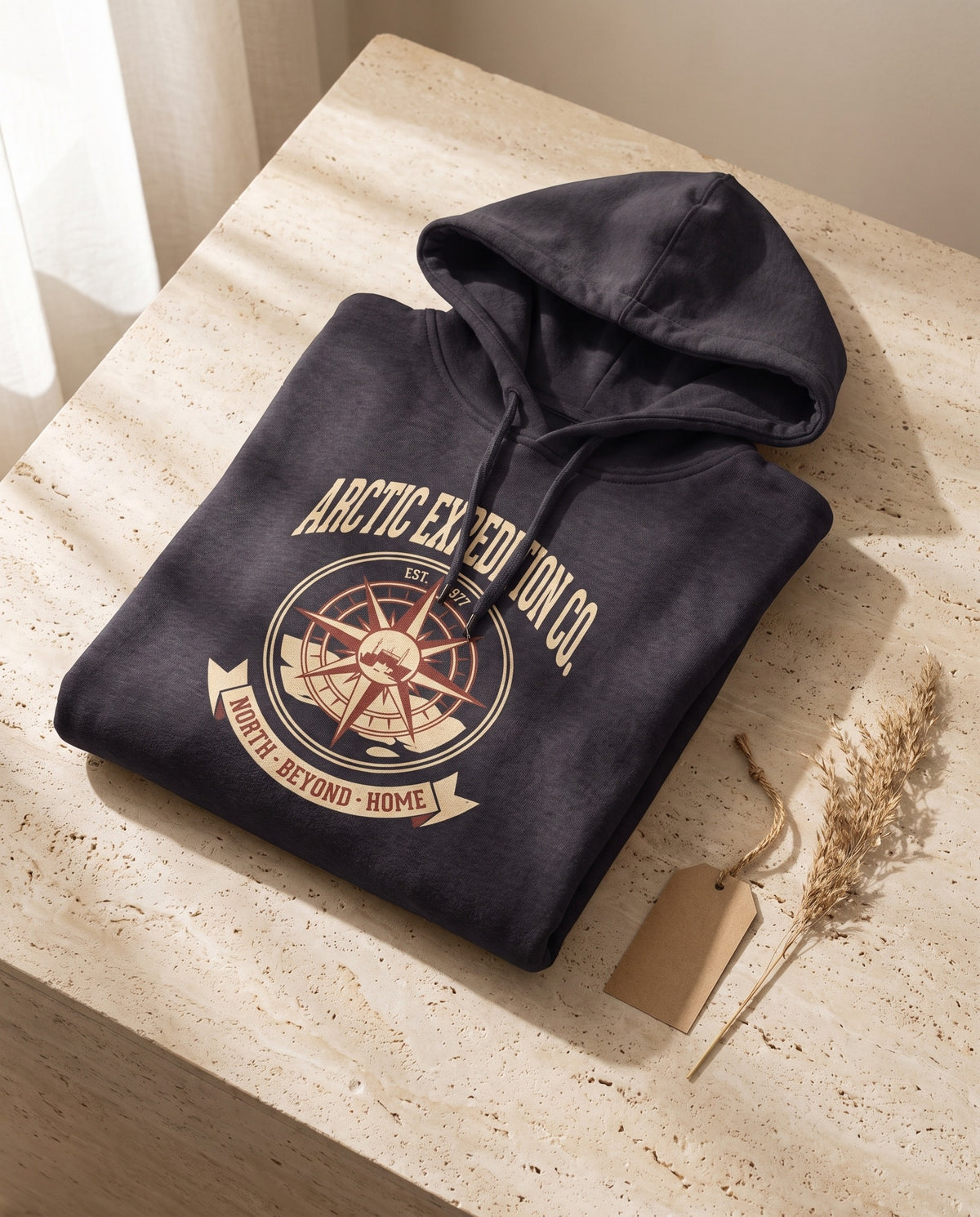 Arctic Expedition Co. Heavyweight Hoodie – Vintage 1927 Crest