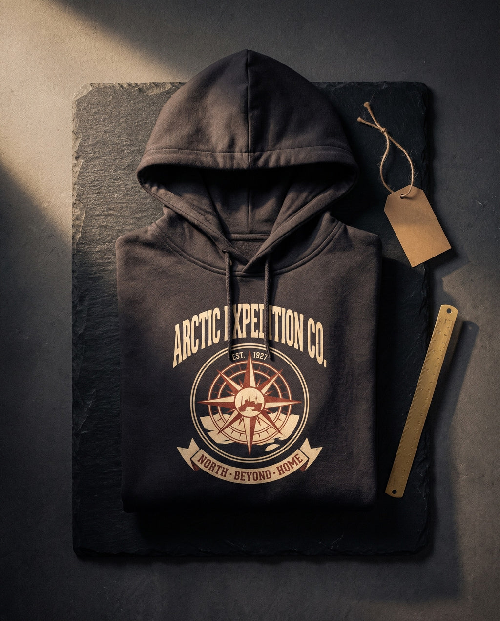 Arctic Expedition Co. Heavyweight Hoodie – Vintage 1927 Crest