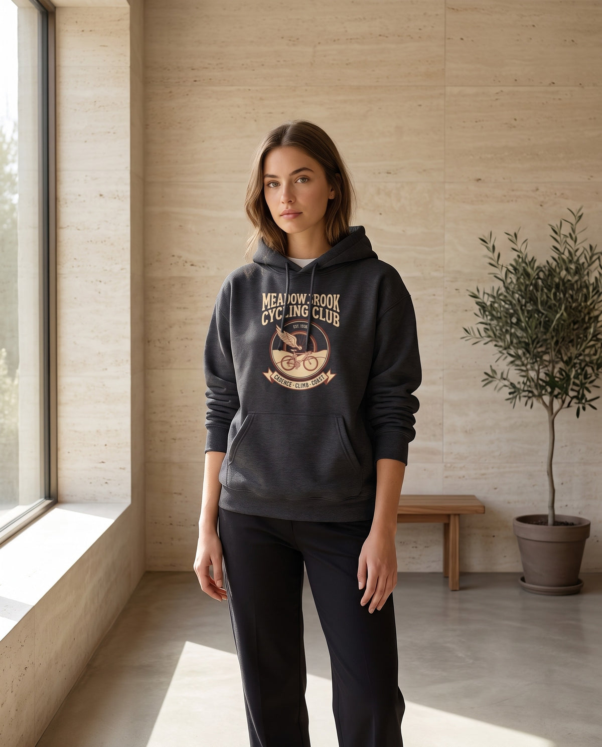 Meadowbrook Cycling Club Heavyweight Hoodie – Vintage 1935 Crest