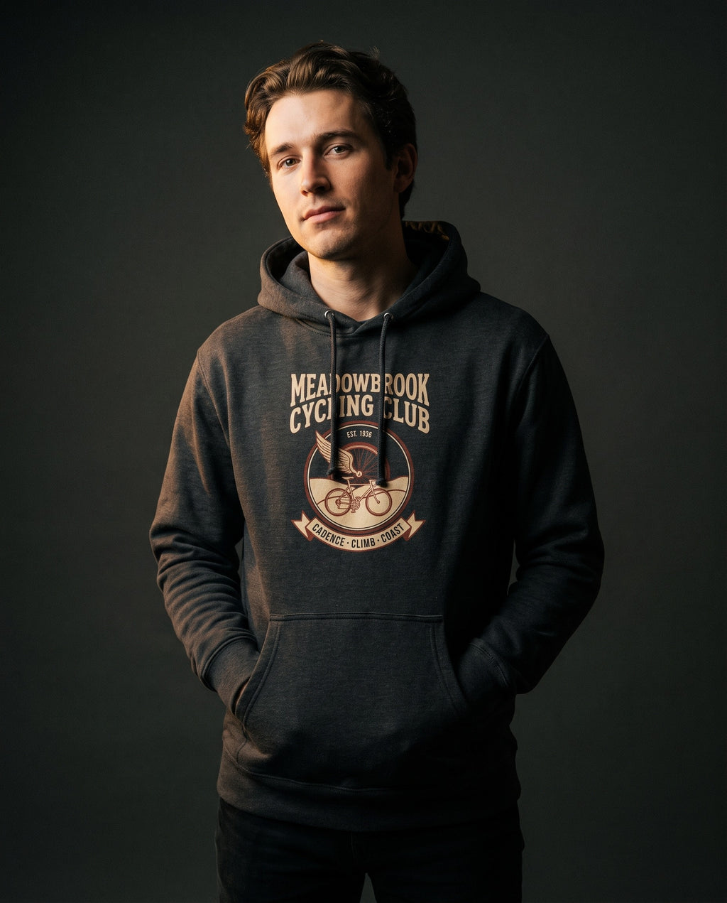 Meadowbrook Cycling Club Heavyweight Hoodie – Vintage 1935 Crest