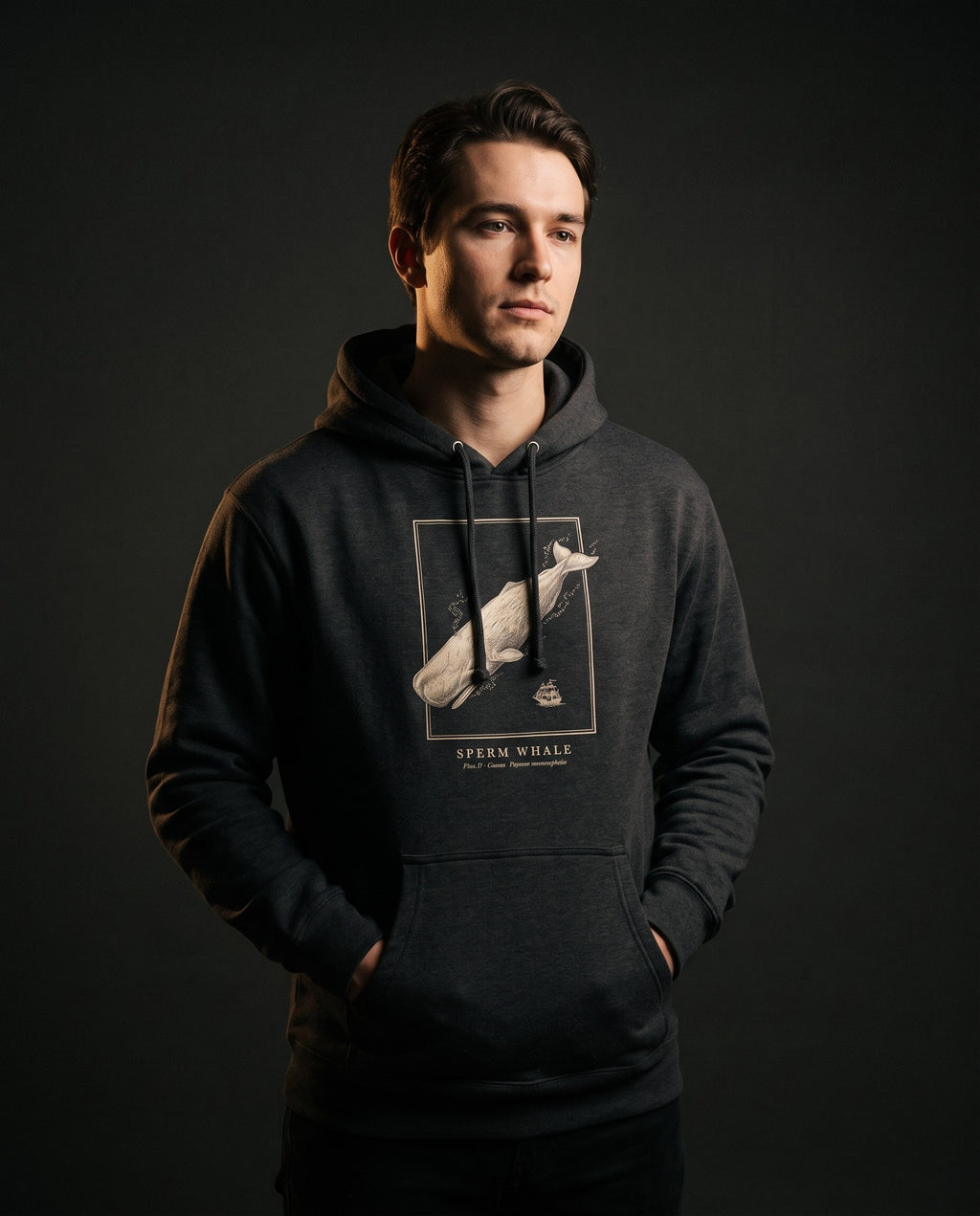 Sperm Whale Engraving Heavyweight Hoodie – Physeter Plate