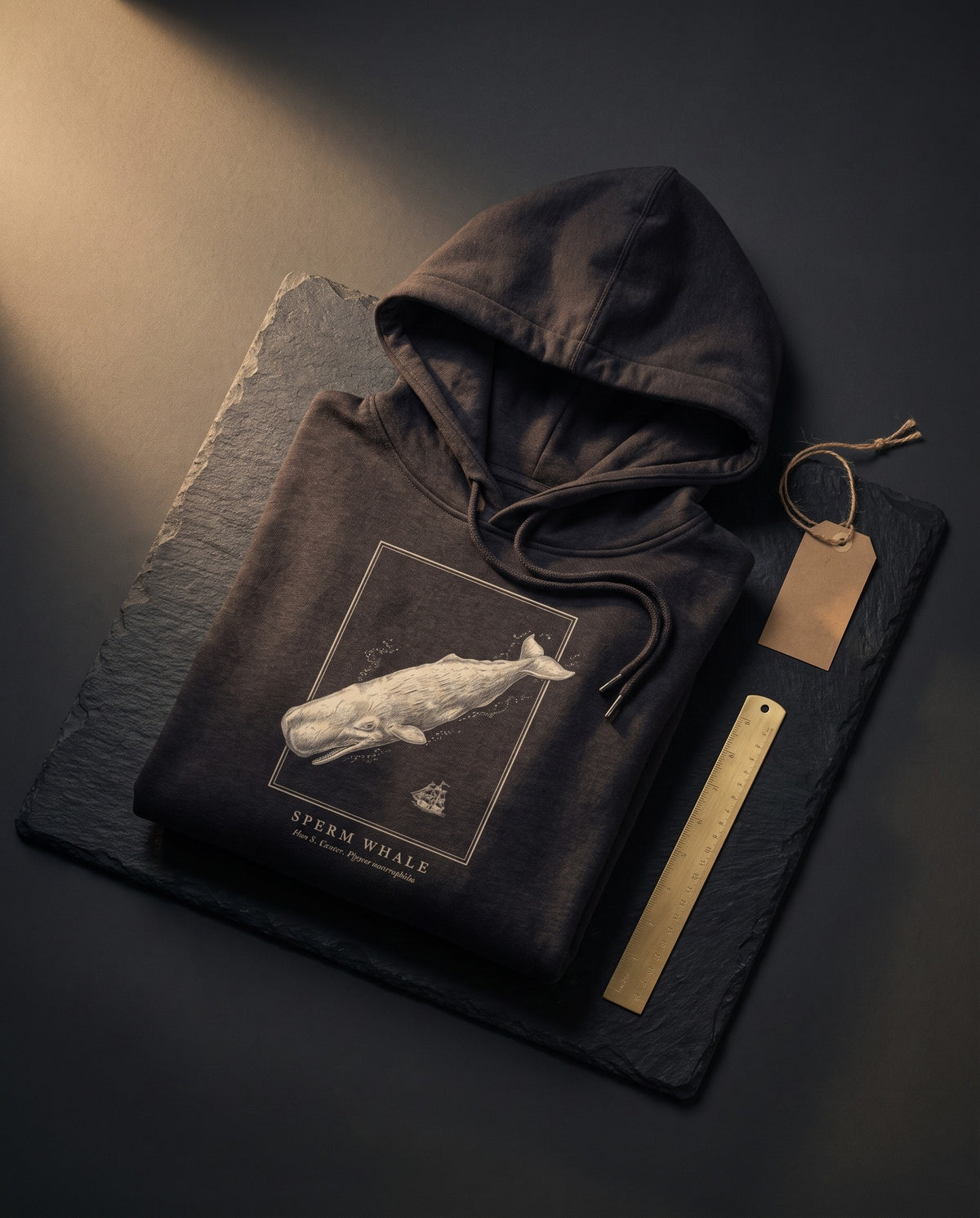 Sperm Whale Engraving Heavyweight Hoodie – Physeter Plate