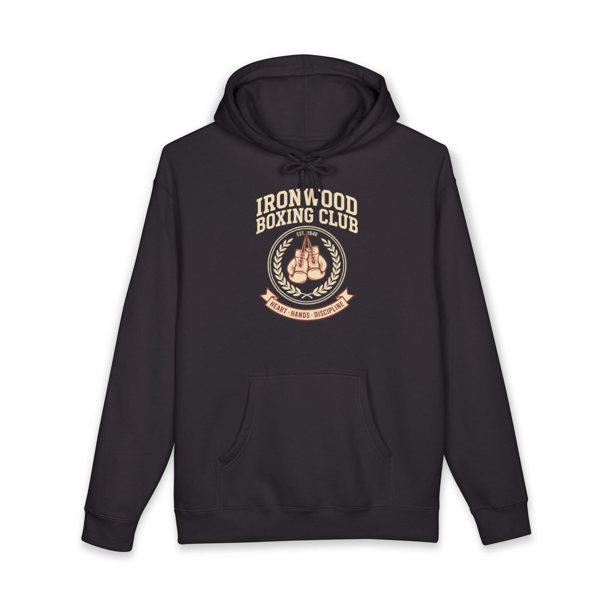 Ironwood Boxing Club Heavyweight Hoodie – Vintage 1946 Crest