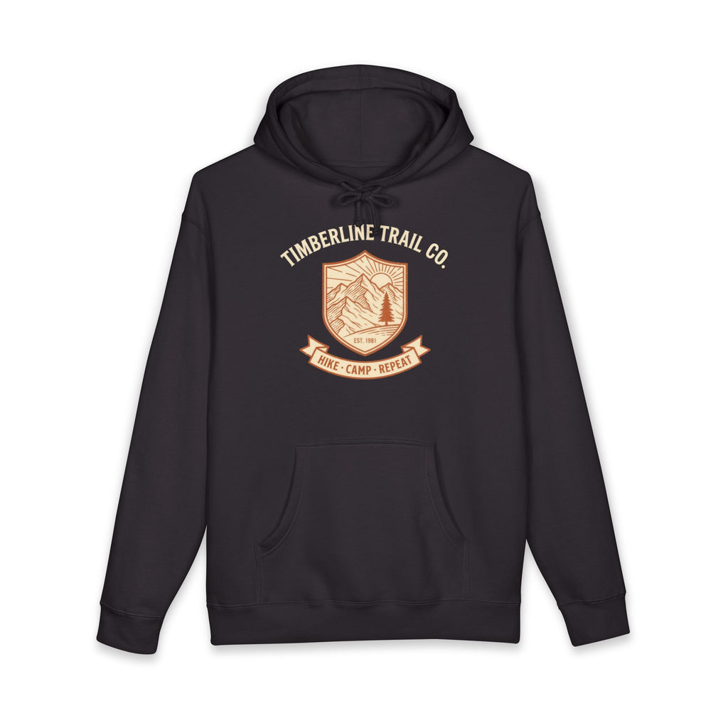 Timberline Trail Co. Heavyweight Hoodie – Vintage 1961 Mountain Badge