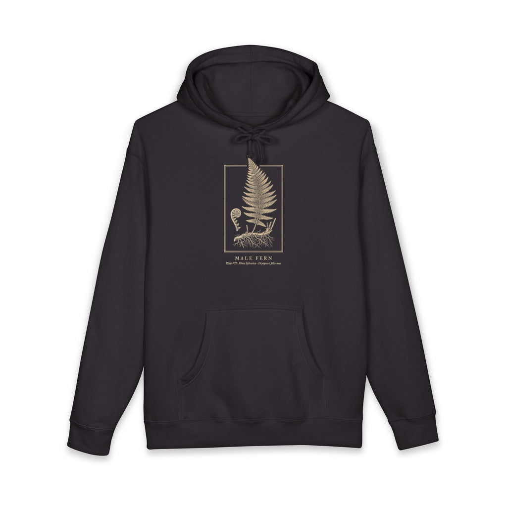 Fern Engraving Heavyweight Hoodie – Dryopteris Plate
