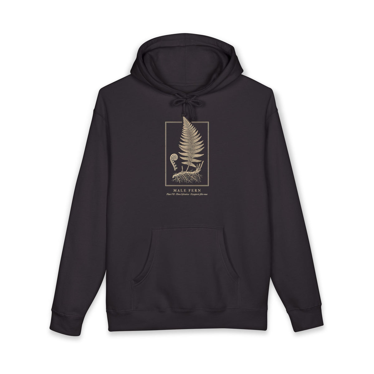 Fern Engraving Heavyweight Hoodie – Dryopteris Plate