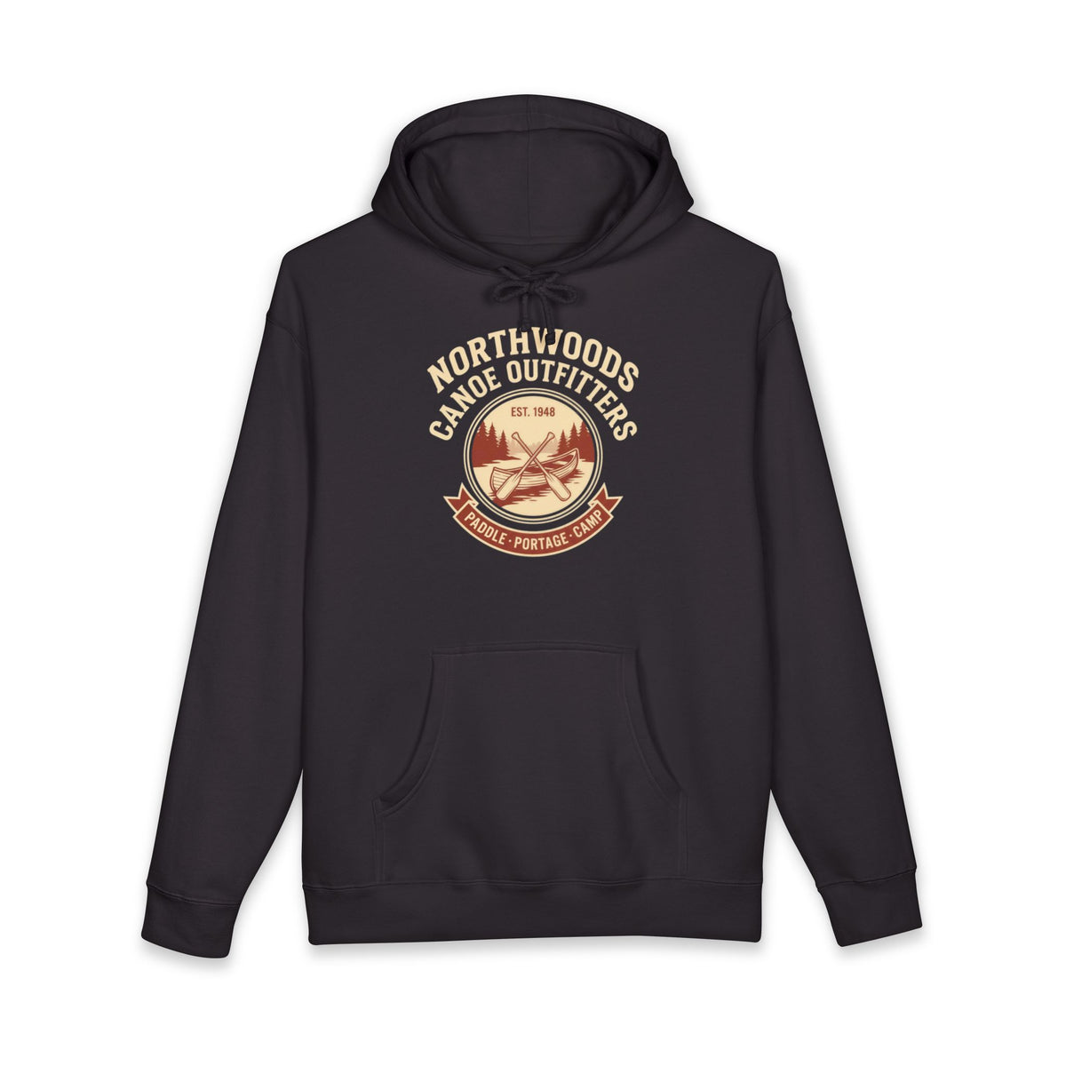 Northwoods Canoe Outfitters Heavyweight Hoodie – Vintage 1948 Crest