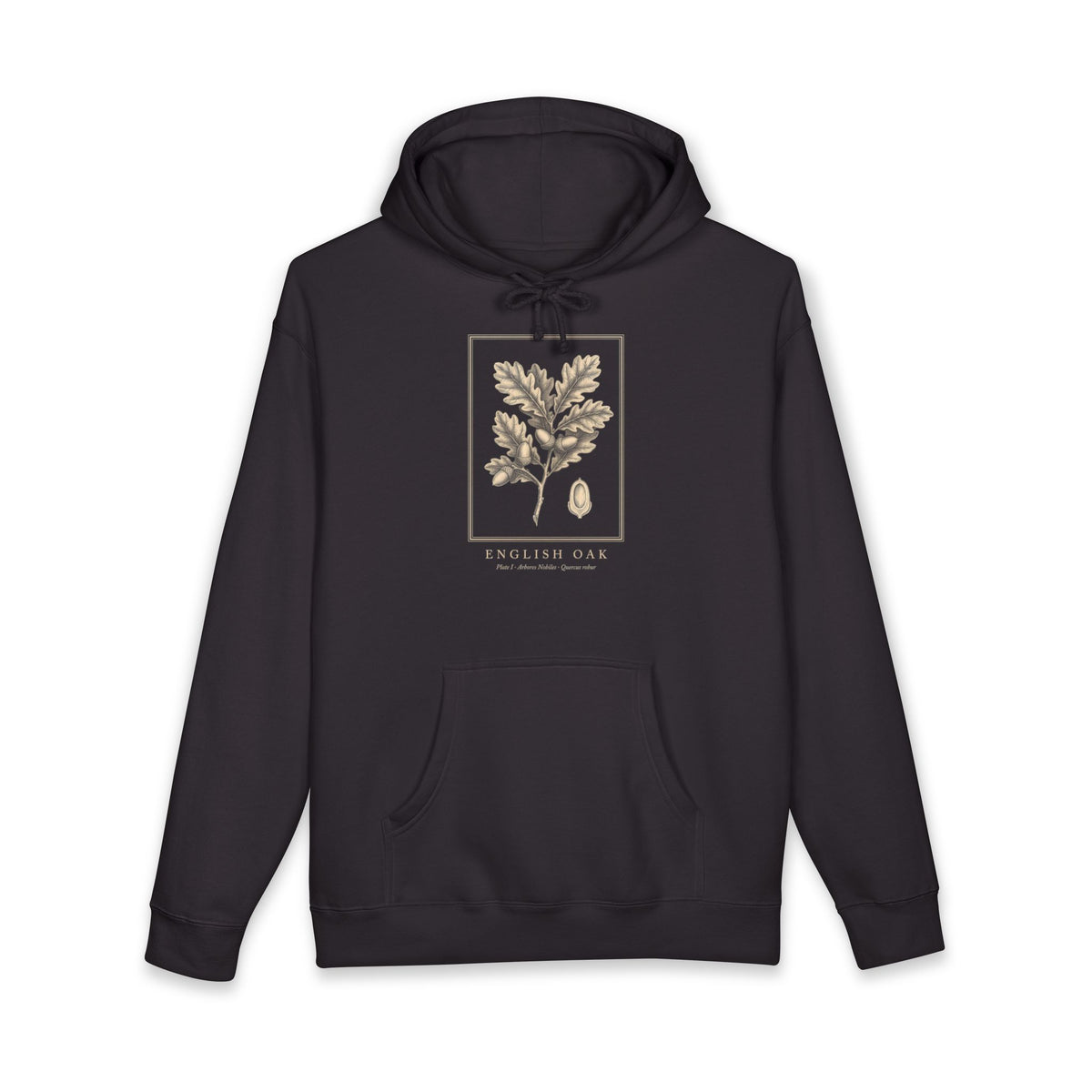 Oak Branch Engraving Heavyweight Hoodie – Quercus Robur Plate