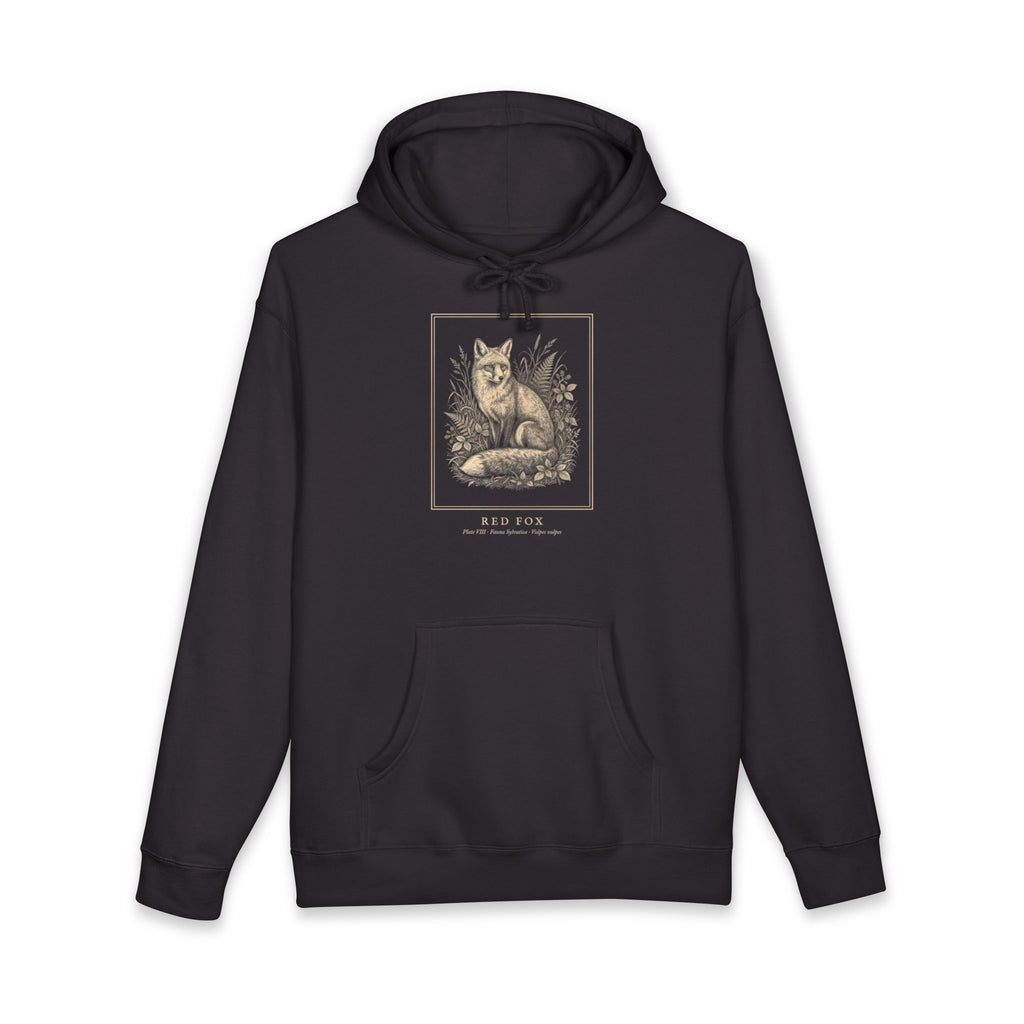 Red Fox Engraving Heavyweight Hoodie – Vulpes Vulpes Plate